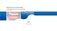 Desktop Screenshot of private-zahnarztpraxis.de