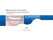 Tablet Screenshot of private-zahnarztpraxis.de